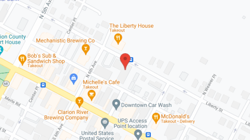 Map of the neighborhood around Liberty Towers
