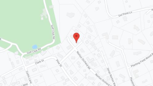 Map of the neighborhood around Long Hill