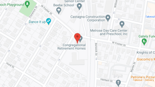 Map of the neighborhood around Congregational Retirement Home