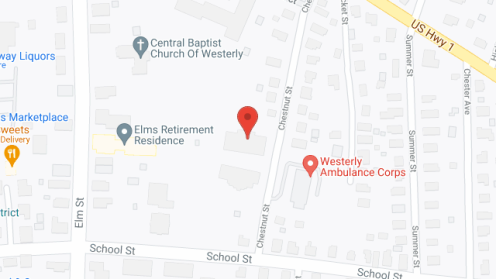 Map of the neighborhood around Chestnut Cottage at the Elms