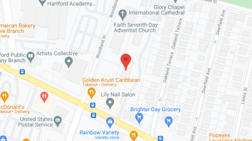 Map of the neighborhood around First Village