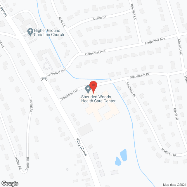 Sheriden Woods Health Care Ctr in google map