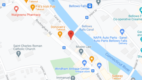 Map of the neighborhood around Rockingham Canal House
