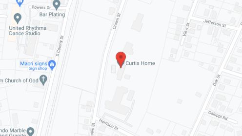 Map of the neighborhood around The Curtis Home For The Aged