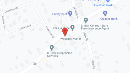 Map of the neighborhood around Westside Manor