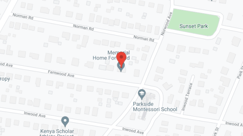 Map of the neighborhood around Memorial Home For Aged