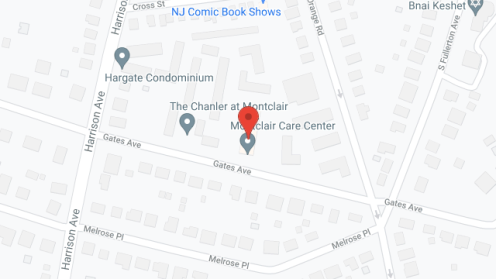 Map of the neighborhood around Montclair Care Center