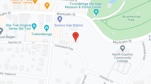 Map of the neighborhood around Parkview At Ticonderoga