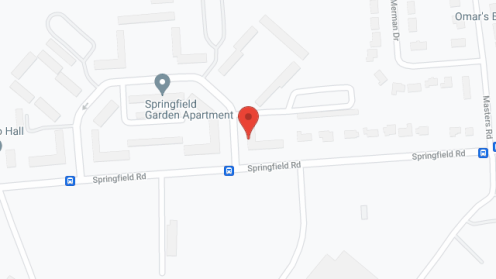 Map of the neighborhood around Springfield Garden Apartment