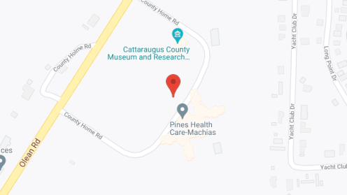 Map of the neighborhood around Cattaraugus County Home