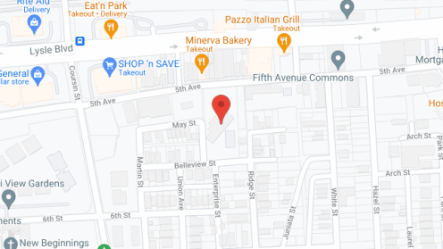 Map of the neighborhood around St. Lufthild House