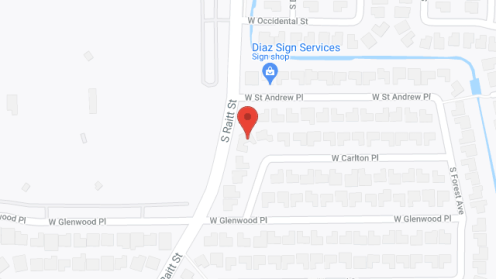 Map of the neighborhood around Grandparent Home