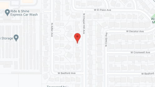 Map of the neighborhood around Clovis Quality Care II