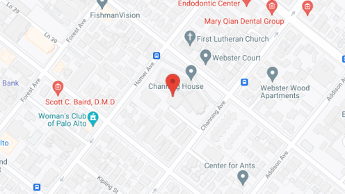 Map of the neighborhood around Channing House