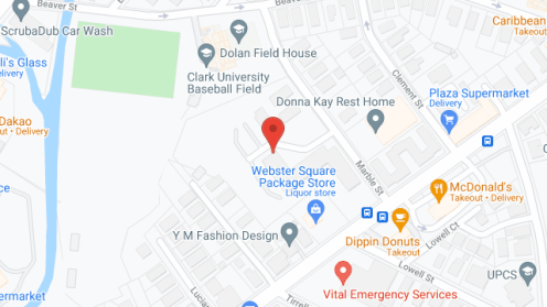 Map of the neighborhood around Marble Street Apartments