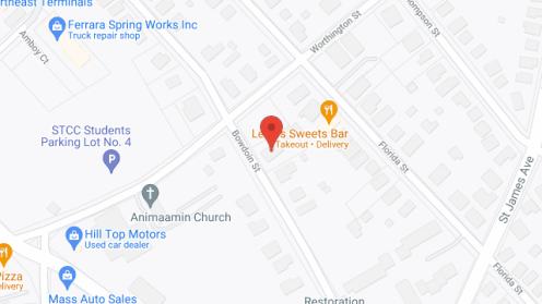Map of the neighborhood around Hilltop Rest Home-Springfield