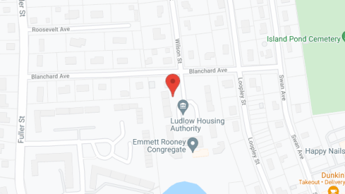 Map of the neighborhood around Emmett Rooney Congregate