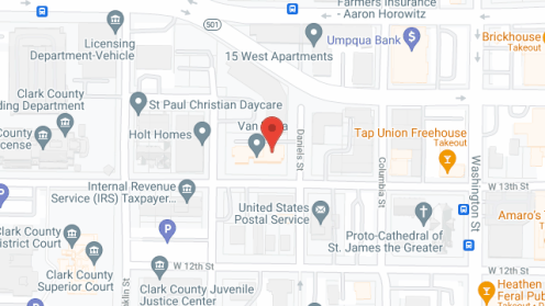 Map of the neighborhood around Van Vista Plaza- Section 8 Housing
