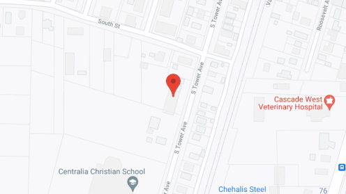 Map of the neighborhood around Wellspring Centralia