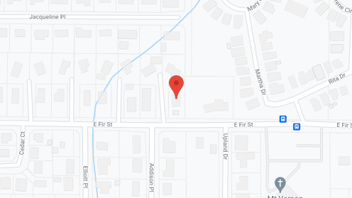 Map of the neighborhood around La Salle Adult Family Home