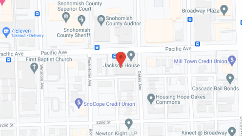 Map of the neighborhood around Jackson House