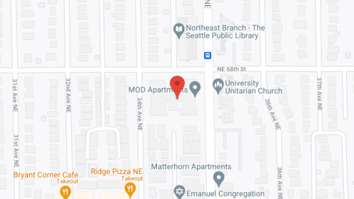Map of the neighborhood around MOD Apartments