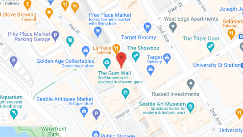 Map of the neighborhood around Vincent House