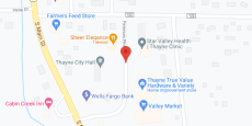 Thayne Senior Ctr in google map