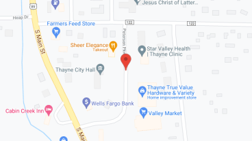 Thayne Senior Ctr in google map