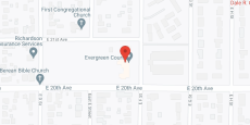 Evergreen Court in google map
