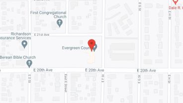 Evergreen Court in google map