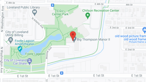 Map of the neighborhood around Big Thompson Manor II Inc