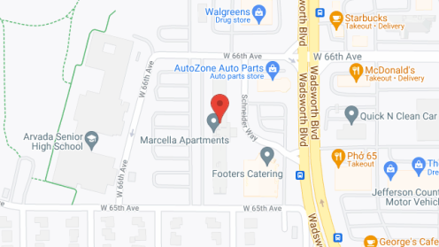 Map of the neighborhood around Marcella Manor Assoc