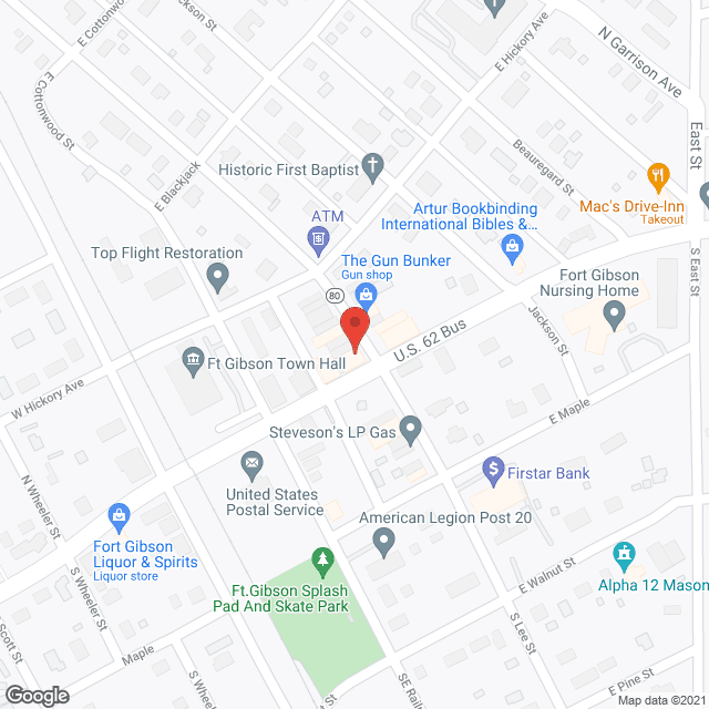Fort Gibson Nursing Home in google map