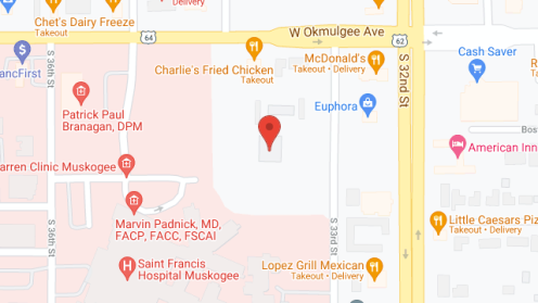 Map of the neighborhood around Kate Frank Apartments