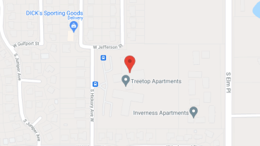 Treetop Apartments in google map