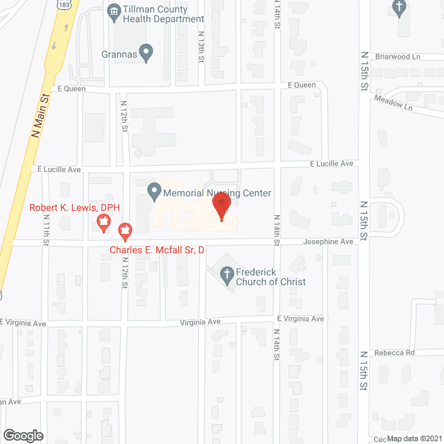 Memorial Nursing Ctr in google map