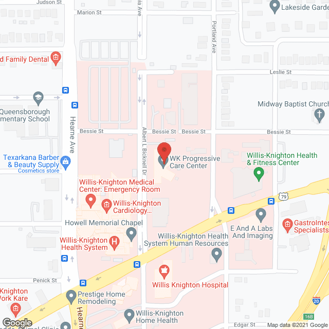 Progressive Care Ctr in google map