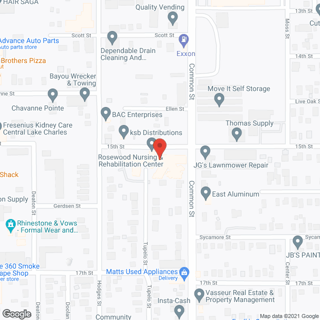 Rosewood Nursing Ctr in google map