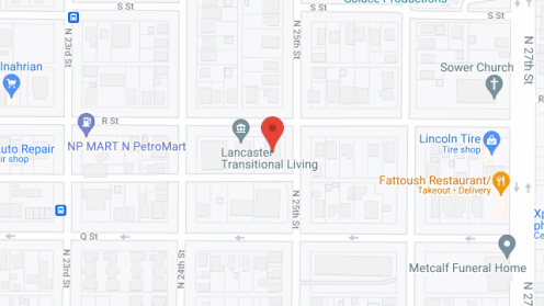 Map of the neighborhood around OUR Homes