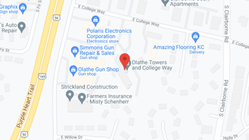 Map of the neighborhood around Good Samaritan Towers