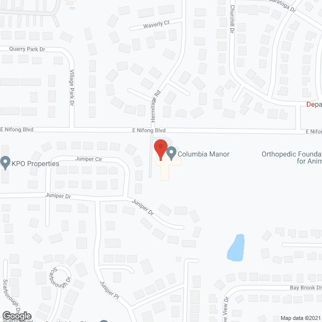 Columbia Manor Care Ctr in google map