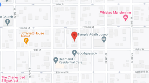 Map of the neighborhood around Nesa House
