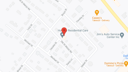 Map of the neighborhood around Holiday Residence Care
