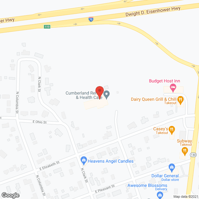 Cumberland Nursing Ctr in google map
