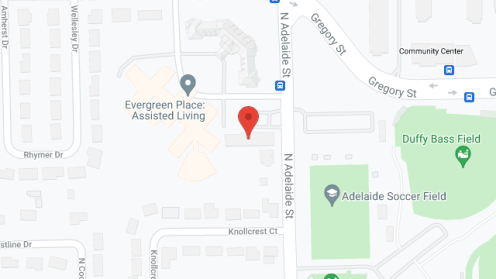 Map of the neighborhood around Adelaide Retirement Apartments