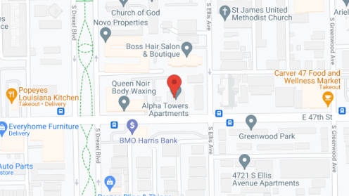 Map of the neighborhood around Alpha Towers Apartments
