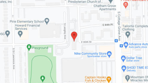 Map of the neighborhood around Chatham Park South Co-Op