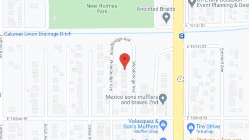 Map of the neighborhood around Woodbridge Homes