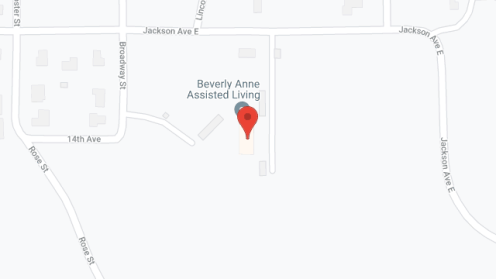 Map of the neighborhood around Beverly Anne Assisted Living